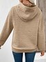 Damen Geblümt Kapuze Jacquard Lässig Frühling/Herbst Langarm Sweatshirt