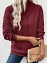 Damen Geblümt Kapuze Jacquard Lässig Frühling/Herbst Langarm Sweatshirt