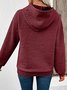 Damen Geblümt Kapuze Jacquard Lässig Frühling/Herbst Langarm Sweatshirt