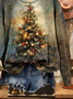 Damen Weihnachten Rundhals Print Lässig Frühling/Herbst Langarm Sweatshirt
