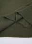 Damen Unifarben Nahtverarbeitung Winter Straße Langarm Mock Neck Pullover