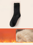 Winter mit Vlies-Futter Dick Wolle und Kaschmir Warm Mitte der Wade Baumwolle Socken