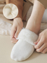 Winter mit Vlies-Futter Dick Wolle und Kaschmir Warm Mitte der Wade Baumwolle Socken