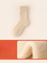Winter mit Vlies-Futter Dick Wolle und Kaschmir Warm Mitte der Wade Baumwolle Socken