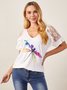 Lässig Baumwollgemisch Libelle Shirts & Blusen
