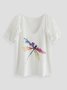 Lässig Baumwollgemisch Libelle Shirts & Blusen