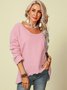 Damen Lässig Blusen&Shirts Tunika Große Größen Pullover