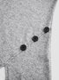 Einfach Regelmäßige Passform Farbblock Shirts & Blusen