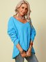 Damen Lässig Blusen&Shirts Tunika Große Größen Pullover
