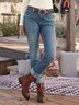 Retro Denim Jeans mit Taschen