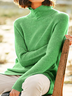 Langarm Lässiger Pullover