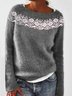 Langarm Normal Pullover