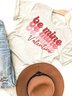 Damen Kurzarm T-Shirts T-Shirt Sommer Buchstabe Baumwolle Rundhals Ausgehen Lässig Oberteile