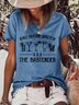 Damen Kurzarm T-Shirts T-Shirt Rundhals Lässig Sommer Oberteile