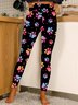Damen Abstrakt Lässig Alle Jahreszeiten Lang Leggings