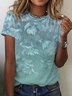 Blumenmuster Urlaub Bluse Bedrucken T-shirt Bedrucken Größe Größen