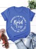 Damen Kurzarm T-Shirts T-Shirt Sommer Buchstabe Rundhals Lässig Oberteile