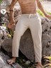 Baumwolle Leinen Stil amerikanisch Lässig Basic Wild Leinen Hose