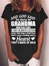 Damen Textbriefe Langarm T-Shirts T-Shirt Rundhals Lässig Frühling/Herbst Oberteile
