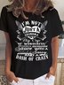 Damen Textbriefe Kurzarm T-Shirts T-Shirt Rundhals Lässig Sommer Oberteile