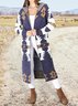 Retro Kapuze Ethnisch Pullover Mantel