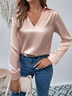 Seide Stoffe Unifarben Urban Bluse