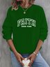 Weit Lässig Sweatshirt