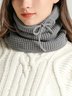 Damen Wärme Kunstpelz Halsmanschette Gestrickt Hut
