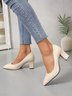 Damen minimalistisch Pendeln Blockabsatz Flache Schuhe