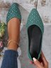 Strass Irregulär Fashion Flache Schuhe