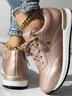 Lässig PU Unifarben Alle Jahreszeiten Lässig Schuhe