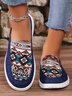 Lässig Stoff Ethnisch Alle Jahreszeiten Halbschuhe