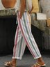 Damen Hose Haremshosen Täglich Ausgehen Lässig Baumwolle Gestreift Frühling/Herbst Hose