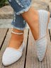 Alle Jahreszeiten Textil Lässig Unifarben Flache Schuhe