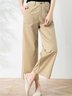Damen Unifarben Lang Hose Lässig Frühling/Herbst Hose