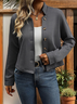 Damen Frühling/Herbst Oberbekleidung Lässig Unifarben Schal Jacke