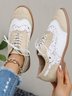 Alle Jahreszeiten PU Geblümt Flache Schuhe