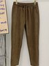 Damen Unifarben Knöchelhose Elastische Taille Hose Lässig Frühling/Herbst Hose