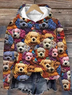 Damen Kapuze Ethnisch Lässig Frühling/Herbst Langarm Sweatshirt
