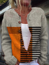 Damen Herbst Oberbekleidung Lässig Geometrisch Langarm Rundhals Jacke