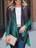 Damen Frühling/Herbst Oberbekleidung Lässig Abstrakt Jersey Schal Jacke