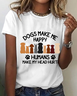 Damen Kurzarm T-Shirts T-Shirt Sommer Tier Baumwolle Rundhals Täglich Ausgehen Lässig Oberteile