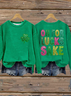 Damen 3d Drucken Rundhals Lässig Frühling/Herbst Langarm Sweatshirt