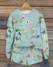 Damen Print Geblümt Täglich Ausgehen Zwei Stücke Set Langarm Lässig Frühling/Herbst Bluse mit Hose Matching Set