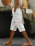 Damen Unifarben Fünfte Hose Hose Lässig Sommer Hose