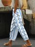 Damen Gestreift Lang Hose Lässig Frühling/Herbst Hose