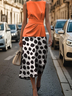 Damen Geometrisch Ärmellos Sommer Kleid Rundhals Täglich Retro Maxikleid H-Linie Kleid
