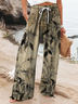 Damen Geblümt Lang Hose Lässig Frühling/Herbst Hose