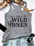 Damen Ärmellos Tanktop Oberteile Leibchen Sommer Wilder Westen U-Ausschnitt Urlaub Lässig Oberteile
