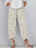 Damen Geblümt Knöchelhose Hose Lässig Frühling/Herbst Hose